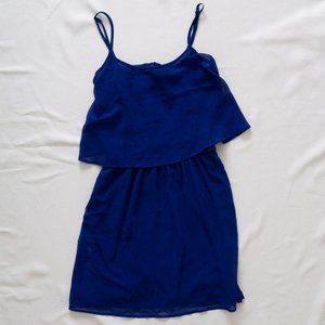 Mango‎ Blue Flowy Dress